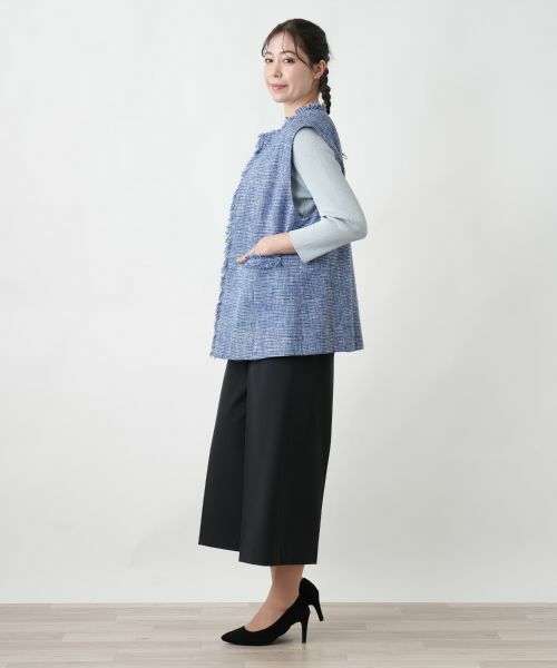 Leilian PLUS HOUSE / レリアンプラスハウス テーラードジャケット | 【店舗人気】ツイードベスト【プラス企画】 | 詳細2