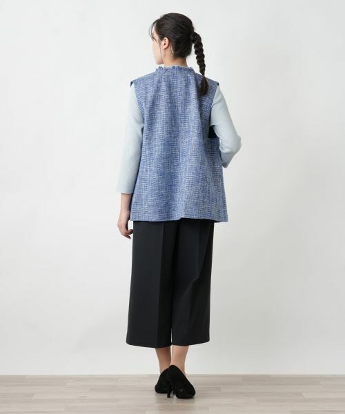 Leilian PLUS HOUSE / レリアンプラスハウス テーラードジャケット | 【店舗人気】ツイードベスト【プラス企画】 | 詳細3