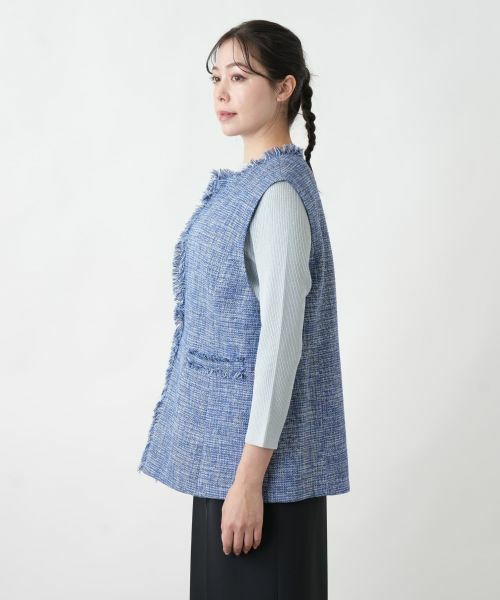 Leilian PLUS HOUSE / レリアンプラスハウス テーラードジャケット | 【店舗人気】ツイードベスト【プラス企画】 | 詳細5