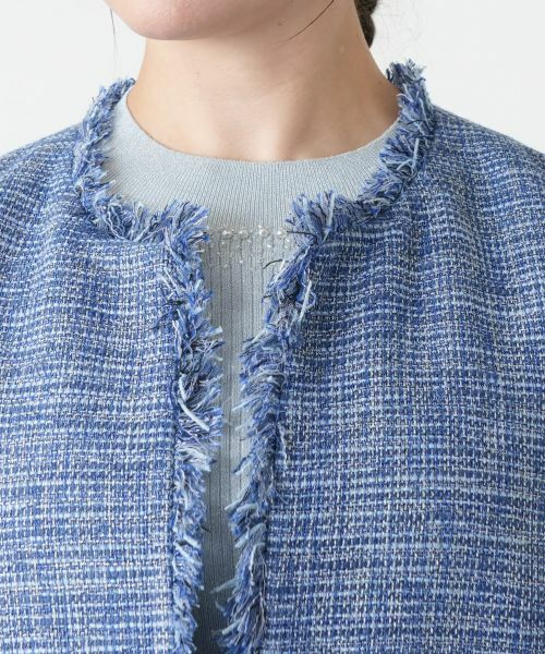 Leilian PLUS HOUSE / レリアンプラスハウス テーラードジャケット | 【店舗人気】ツイードベスト【プラス企画】 | 詳細7