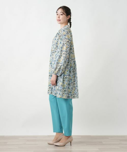 Leilian PLUS HOUSE / レリアンプラスハウス シャツ・ブラウス | 【店舗人気】フラワー柄チュニックブラウス【プラス企画】 | 詳細2