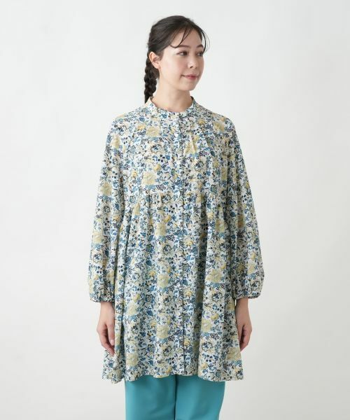 Leilian PLUS HOUSE / レリアンプラスハウス シャツ・ブラウス | 【店舗人気】フラワー柄チュニックブラウス【プラス企画】 | 詳細4