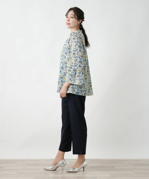 Leilian PLUS HOUSE / レリアンプラスハウス シャツ・ブラウス | 【店舗人気】フラワー柄ハイネックブラウス【プラス企画】【ERICA】 | 詳細2