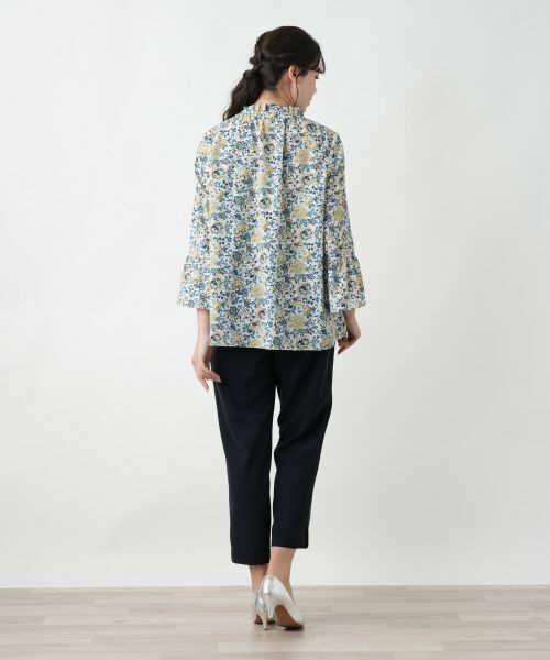 Leilian PLUS HOUSE / レリアンプラスハウス シャツ・ブラウス | 【店舗人気】フラワー柄ハイネックブラウス【プラス企画】【ERICA】 | 詳細3