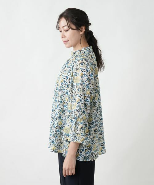 Leilian PLUS HOUSE / レリアンプラスハウス シャツ・ブラウス | 【店舗人気】フラワー柄ハイネックブラウス【プラス企画】【ERICA】 | 詳細5