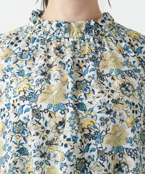 Leilian PLUS HOUSE / レリアンプラスハウス シャツ・ブラウス | 【店舗人気】フラワー柄ハイネックブラウス【プラス企画】【ERICA】 | 詳細7