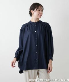 Leilian PLUS HOUSE / レリアンプラスハウス シャツ・ブラウス | 【店舗人気】ギャザーブラウス【プラス企画】