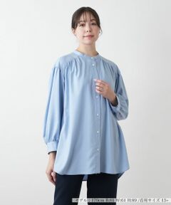 Leilian PLUS HOUSE / レリアンプラスハウス シャツ・ブラウス | 【店舗人気】ギャザーブラウス【プラス企画】