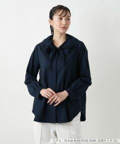 Leilian PLUS HOUSE / レリアンプラスハウス シャツ・ブラウス | リボンカラーブラウス【BOURGE】