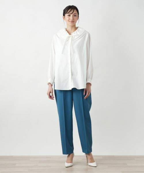 Leilian PLUS HOUSE / レリアンプラスハウス シャツ・ブラウス | リボンカラーブラウス【BOURGE】 | 詳細1