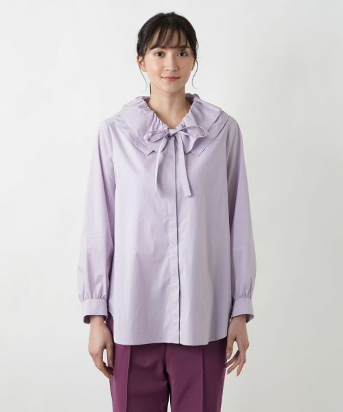 Leilian PLUS HOUSE / レリアンプラスハウス シャツ・ブラウス | リボンカラーブラウス【BOURGE】 | 詳細11