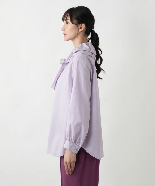 Leilian PLUS HOUSE / レリアンプラスハウス シャツ・ブラウス | リボンカラーブラウス【BOURGE】 | 詳細12