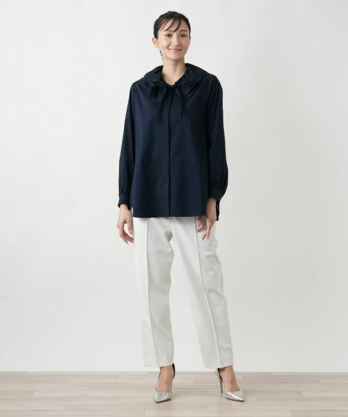 Leilian PLUS HOUSE / レリアンプラスハウス シャツ・ブラウス | リボンカラーブラウス【BOURGE】 | 詳細4
