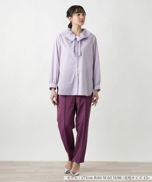 Leilian PLUS HOUSE / レリアンプラスハウス シャツ・ブラウス | リボンカラーブラウス【BOURGE】 | 詳細7