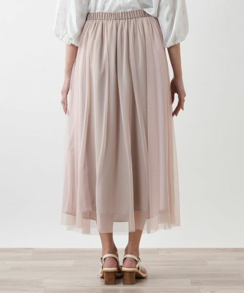 Leilian PLUS HOUSE / レリアンプラスハウス ミニ・ひざ丈スカート | 【店舗人気】チュールフレアスカート【BOURGE】 | 詳細9