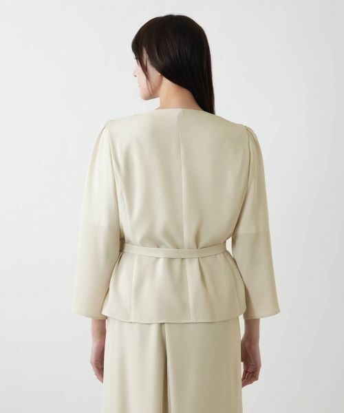 Leilian PLUS HOUSE / レリアンプラスハウス テーラードジャケット | ノーカラージャケット【BOURGE】 | 詳細10