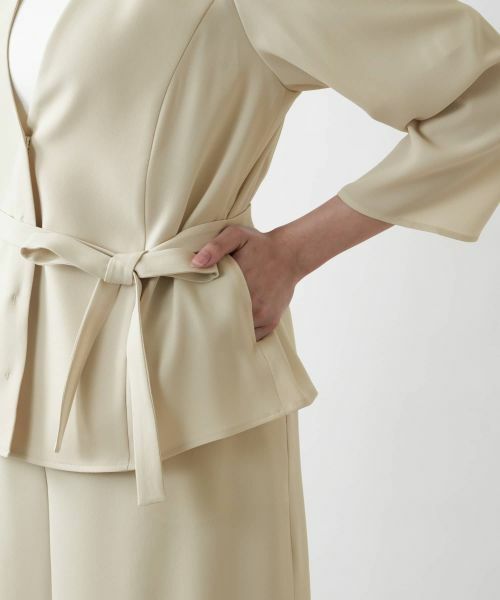 Leilian PLUS HOUSE / レリアンプラスハウス テーラードジャケット | ノーカラージャケット【BOURGE】 | 詳細14