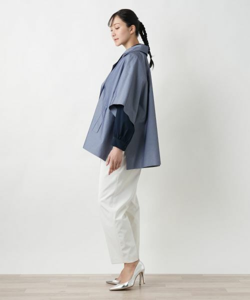 Leilian PLUS HOUSE / レリアンプラスハウス その他アウター | 【店舗人気】ハーフスリーブコ−ト | 詳細2