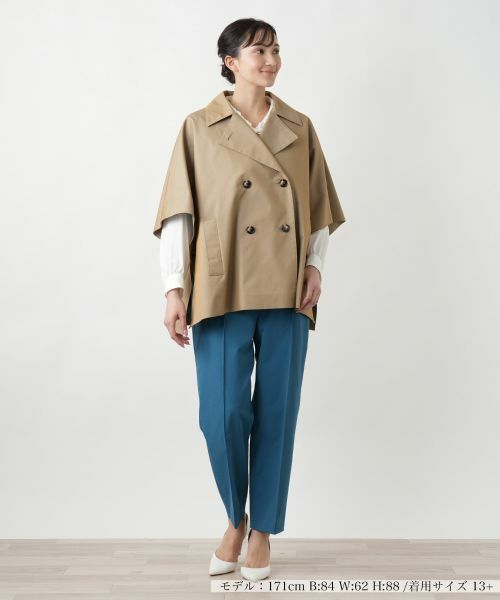 Leilian PLUS HOUSE / レリアンプラスハウス その他アウター | 【店舗人気】ハーフスリーブコ−ト | 詳細4