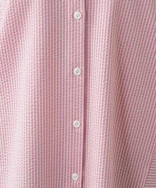 Leilian PLUS HOUSE / レリアンプラスハウス シャツ・ブラウス | 【店舗人気】ストライプバンドカラーブラウス【プラス企画】 | 詳細11