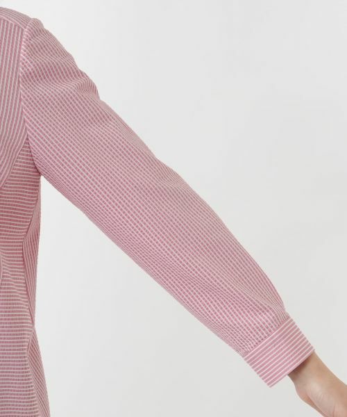 Leilian PLUS HOUSE / レリアンプラスハウス シャツ・ブラウス | 【店舗人気】ストライプバンドカラーブラウス【プラス企画】 | 詳細9