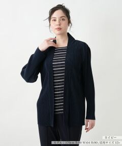 Leilian PLUS HOUSE / レリアンプラスハウス シャツ・ブラウス | 【店舗人気】ボーダーレイヤード風ブラウス【プラス企画】