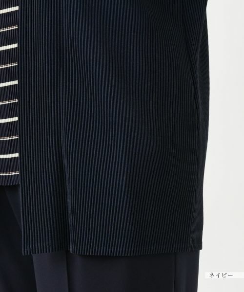 Leilian PLUS HOUSE / レリアンプラスハウス シャツ・ブラウス | 【店舗人気】ボーダーレイヤード風ブラウス【プラス企画】 | 詳細15