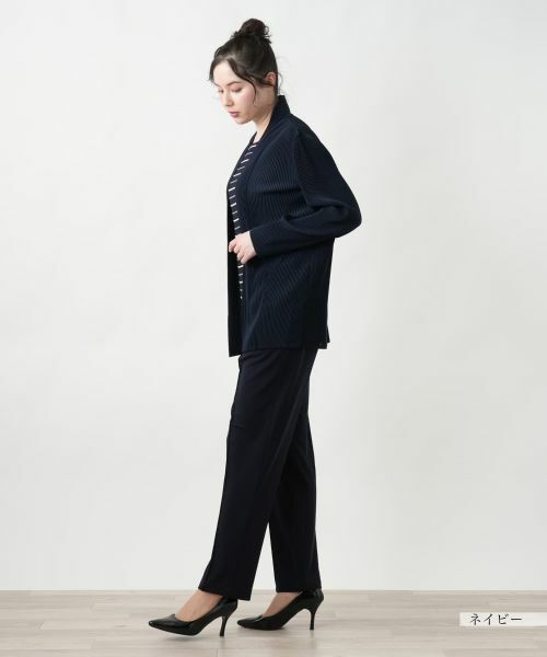 Leilian PLUS HOUSE / レリアンプラスハウス シャツ・ブラウス | 【店舗人気】ボーダーレイヤード風ブラウス【プラス企画】 | 詳細5