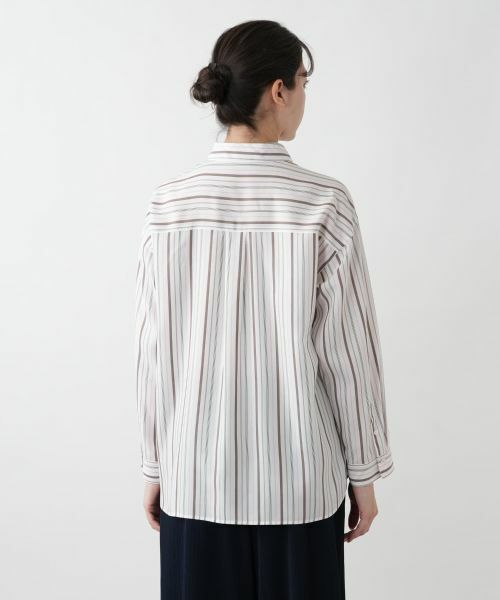 Leilian PLUS HOUSE / レリアンプラスハウス シャツ・ブラウス | 【店舗人気】ストライプシャツ【Leilian WHITE LABEL】【SOMELOS】 | 詳細6