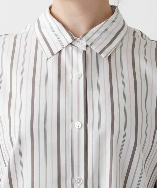 Leilian PLUS HOUSE / レリアンプラスハウス シャツ・ブラウス | 【店舗人気】ストライプシャツ【Leilian WHITE LABEL】【SOMELOS】 | 詳細7