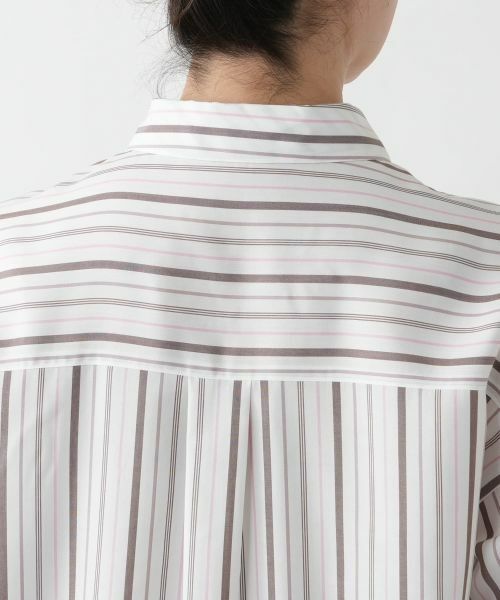 Leilian PLUS HOUSE / レリアンプラスハウス シャツ・ブラウス | 【店舗人気】ストライプシャツ【Leilian WHITE LABEL】【SOMELOS】 | 詳細8