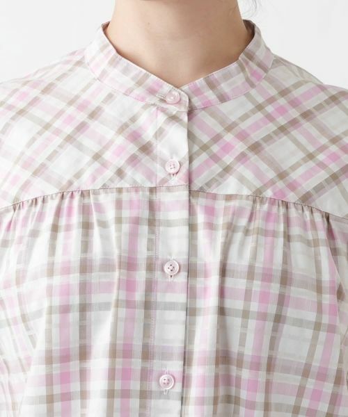 Leilian PLUS HOUSE / レリアンプラスハウス シャツ・ブラウス | バンドカラーブラウス【Leilian WHITE LABEL】 | 詳細7