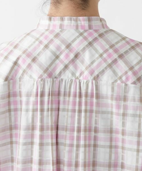 Leilian PLUS HOUSE / レリアンプラスハウス シャツ・ブラウス | バンドカラーブラウス【Leilian WHITE LABEL】 | 詳細8