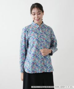 Leilian PLUS HOUSE / レリアンプラスハウス シャツ・ブラウス | プリントブラウス【Leilian WHITE LABEL】