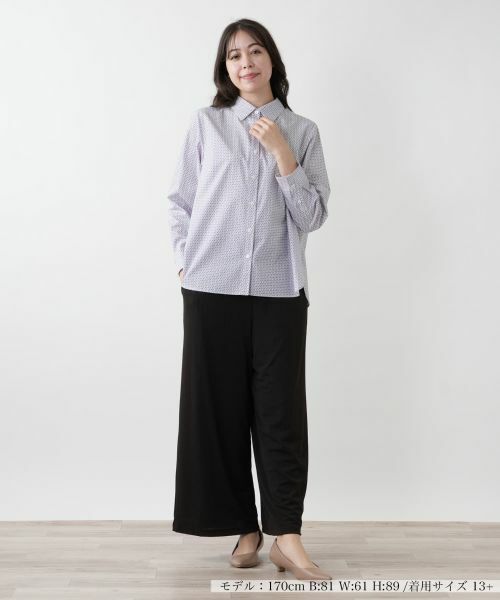 Leilian PLUS HOUSE / レリアンプラスハウス シャツ・ブラウス | 【店舗人気】プリントブラウス【Leilian WHITE LABEL】 | 詳細4