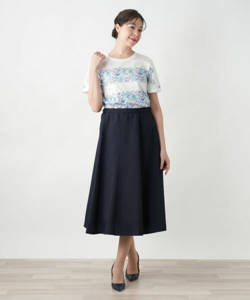 Leilian PLUS HOUSE / レリアンプラスハウス ミニ・ひざ丈スカート | 【店舗人気】フレアスカート | 詳細1