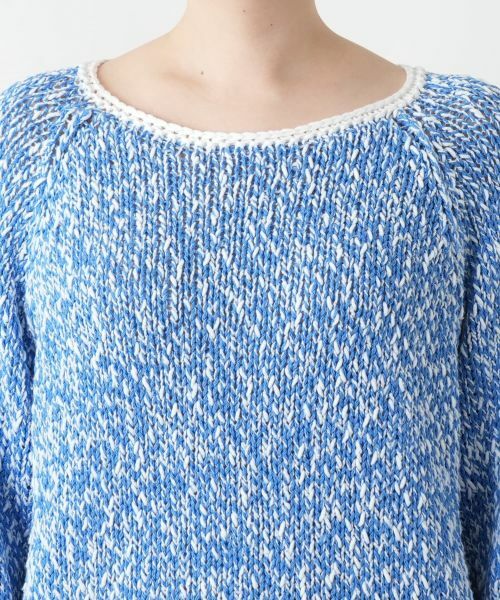 Leilian PLUS HOUSE / レリアンプラスハウス ニット・セーター | 霜降り調クルーネックニット【BARNA】 | 詳細10