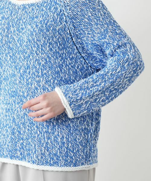 Leilian PLUS HOUSE / レリアンプラスハウス ニット・セーター | 霜降り調クルーネックニット【BARNA】 | 詳細12