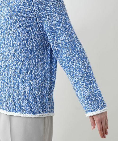 Leilian PLUS HOUSE / レリアンプラスハウス ニット・セーター | 霜降り調クルーネックニット【BARNA】 | 詳細13