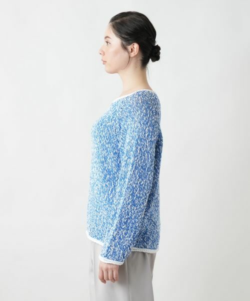 Leilian PLUS HOUSE / レリアンプラスハウス ニット・セーター | 霜降り調クルーネックニット【BARNA】 | 詳細8