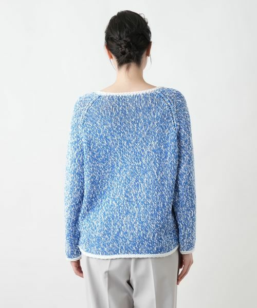 Leilian PLUS HOUSE / レリアンプラスハウス ニット・セーター | 霜降り調クルーネックニット【BARNA】 | 詳細9