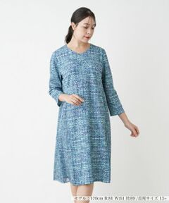 Leilian PLUS HOUSE / レリアンプラスハウス ドレス | 【店舗人気】サイドプリーツワンピース【プラス企画】