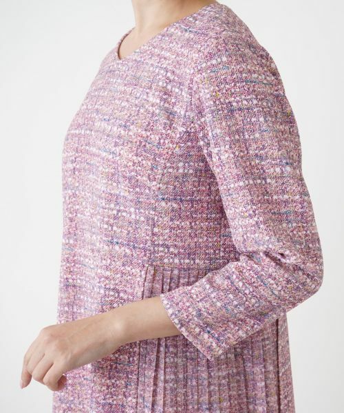 Leilian PLUS HOUSE / レリアンプラスハウス ドレス | 【店舗人気】サイドプリーツワンピース【プラス企画】 | 詳細14