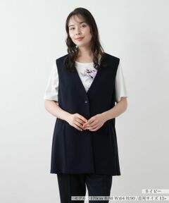 Leilian PLUS HOUSE / レリアンプラスハウス テーラードジャケット | 【店舗人気】Vネックベスト【プラス企画】
