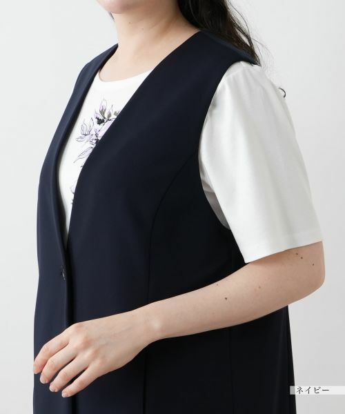 Leilian PLUS HOUSE / レリアンプラスハウス テーラードジャケット | 【店舗人気】Vネックベスト【プラス企画】 | 詳細12