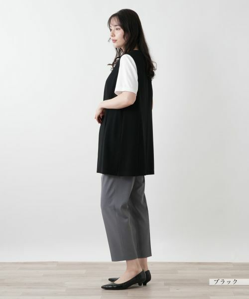 Leilian PLUS HOUSE / レリアンプラスハウス テーラードジャケット | 【店舗人気】Vネックベスト【プラス企画】 | 詳細2