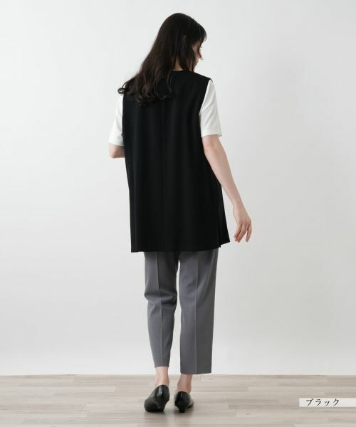 Leilian PLUS HOUSE / レリアンプラスハウス テーラードジャケット | 【店舗人気】Vネックベスト【プラス企画】 | 詳細3