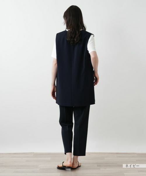 Leilian PLUS HOUSE / レリアンプラスハウス テーラードジャケット | 【店舗人気】Vネックベスト【プラス企画】 | 詳細6