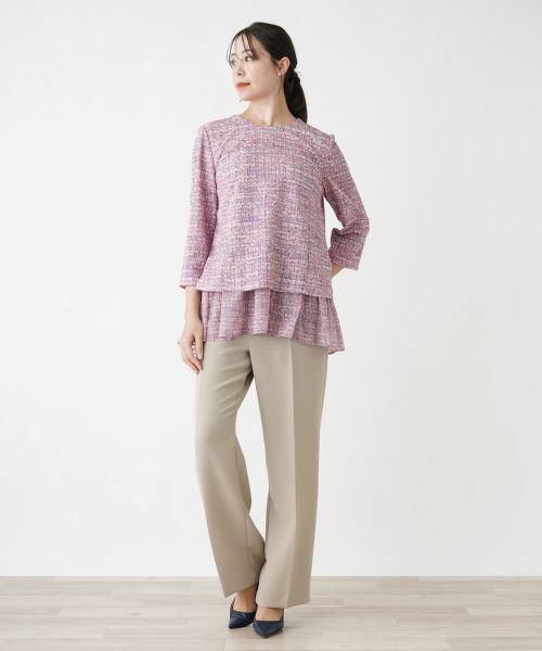 Leilian PLUS HOUSE / レリアンプラスハウス シャツ・ブラウス | 【店舗人気】ペプラムブラウス【プラス企画】 | 詳細1