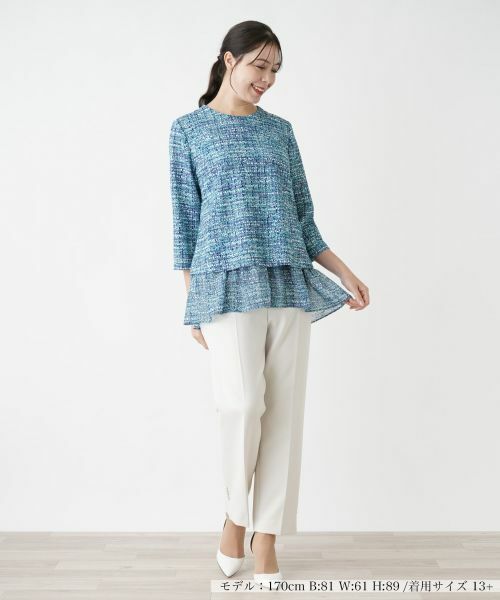 Leilian PLUS HOUSE / レリアンプラスハウス シャツ・ブラウス | 【店舗人気】ペプラムブラウス【プラス企画】 | 詳細4